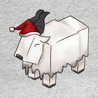 Christmas Minecraft goat T-Shirt